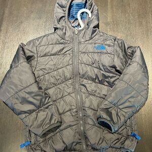 Reversible!!! Gray and blue Jacket by The North Face